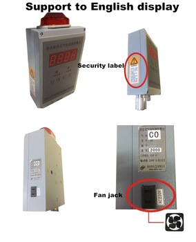 Single point of wall-mounted CO gas alarming detector