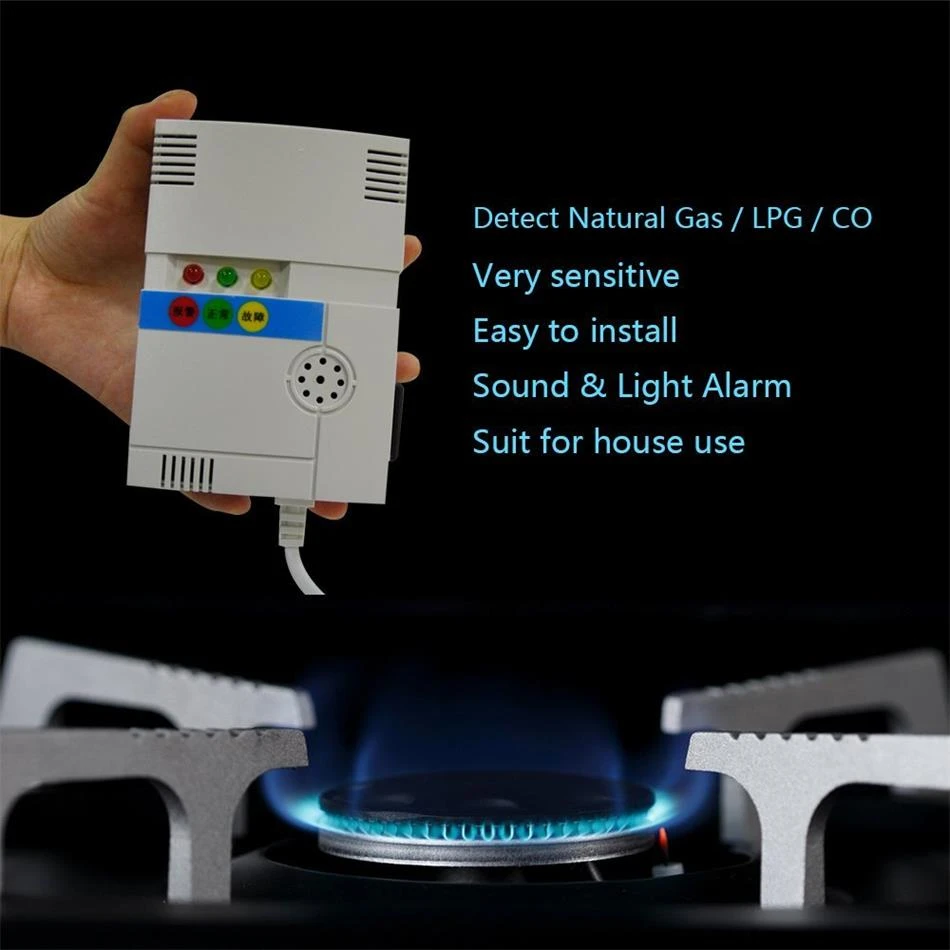 Inländisches Gas ermitteln Alarmmonitor, Testküche LPG / LEL / Kohlegas und E...