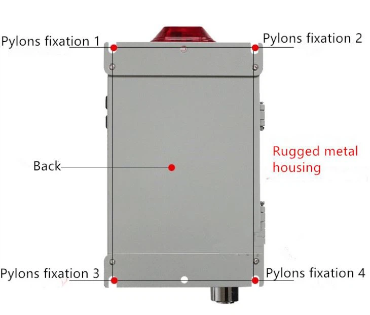 Fixed Nitrogen Dxide Gas Detector With NO2 Electro-chemical Sensor