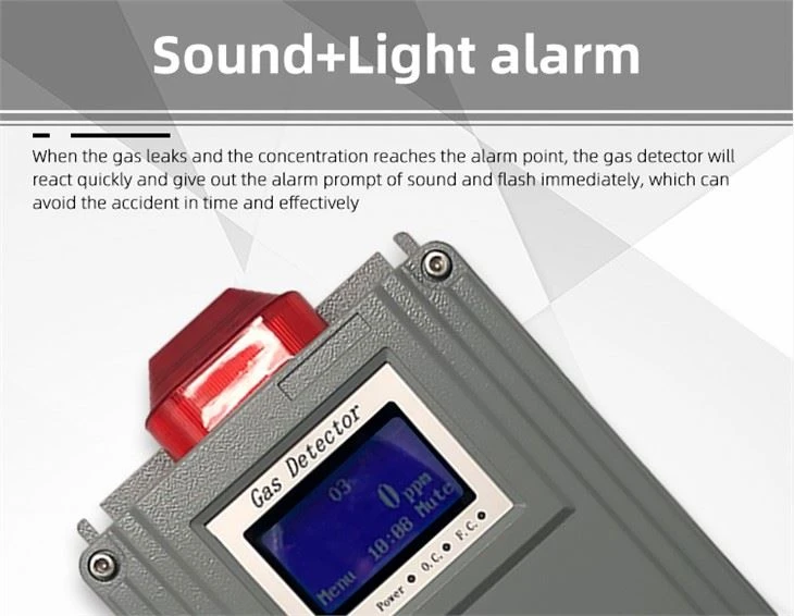 Wall Mounted Chlorine Hydride HCL Gas Detector